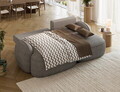 Coltar extensibil dreapta 3 locuri ELTAP, Tesalia, 240x150x93 cm, lemn/tesatura boucle, gri
