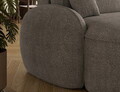 Coltar extensibil dreapta 3 locuri ELTAP, Tesalia, 240x150x93 cm, lemn/tesatura boucle, gri