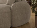 Coltar extensibil stanga 3 locuri ELTAP, Tesalia, 240x150x93 cm, lemn/tesatura boucle, bej inchis