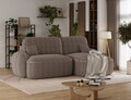 Coltar extensibil dreapta 3 locuri ELTAP, Tesalia, 240x150x93 cm, lemn/catifea din poliester, maro deschis