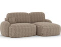 Coltar extensibil dreapta 3 locuri ELTAP, Tesalia, 240x150x93 cm, lemn/catifea din poliester, maro deschis