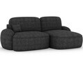 Coltar extensibil dreapta 3 locuri ELTAP, Tesalia, 240x150x93 cm, lemn/tesatura boucle, gri inchis