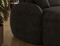 Coltar extensibil dreapta 3 locuri ELTAP, Tesalia, 240x150x93 cm, lemn/tesatura boucle, gri inchis