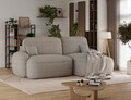 Coltar extensibil dreapta 3 locuri ELTAP, Tesalia, 240x150x93 cm, lemn/tesatura boucle, bej inchis