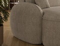 Coltar extensibil dreapta 3 locuri ELTAP, Tesalia, 240x150x93 cm, lemn/tesatura boucle, bej inchis
