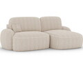 Coltar extensibil dreapta 3 locuri ELTAP, Tesalia, 240x150x93 cm, lemn/catifea din poliester, bej deschis