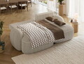 Coltar extensibil dreapta 3 locuri ELTAP, Tesalia, 240x150x93 cm, lemn/catifea din poliester, bej deschis