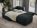 Coltar extensibil stanga 3 locuri ELTAP, Ripeli, 217x175x96 cm, lemn/catifea din poliester, verde inchis