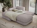 Coltar extensibil stanga 3 locuri ELTAP, Ripeli, 217x175x96 cm, lemn/catifea din poliester, gri
