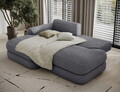 Coltar extensibil stanga 3 locuri ELTAP, Ripeli, 217x175x96 cm, lemn/catifea din poliester, gri inchis