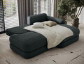 Coltar extensibil dreapta 3 locuri ELTAP, Ripeli, 217x175x96 cm, lemn/catifea din poliester, verde inchis