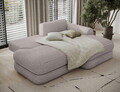 Coltar extensibil dreapta 3 locuri ELTAP, Ripeli, 217x175x96 cm, lemn/catifea din poliester, gri