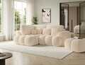Coltar extensibil stanga 3 locuri ELTAP, Cozion, 267x165x105 cm, lemn/tesatura chenille, bej deschis