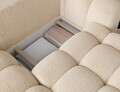 Coltar extensibil stanga 3 locuri ELTAP, Cozion, 267x165x105 cm, lemn/tesatura chenille, bej deschis