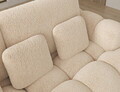 Coltar extensibil stanga 3 locuri ELTAP, Cozion, 267x165x105 cm, lemn/tesatura chenille, bej deschis