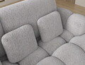 Coltar extensibil stanga 3 locuri ELTAP, Cozion, 267x165x105 cm, lemn/tesatura chenille, gri deschis