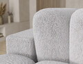 Coltar extensibil stanga 3 locuri ELTAP, Cozion, 267x165x105 cm, lemn/tesatura chenille, gri deschis