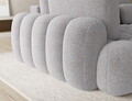 Coltar extensibil stanga 3 locuri ELTAP, Cozion, 267x165x105 cm, lemn/tesatura chenille, gri deschis