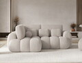 Coltar extensibil stanga 3 locuri ELTAP, Cozion, 267x165x105 cm, lemn/catifea din poliester, alb murdar