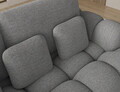 Coltar extensibil stanga 3 locuri ELTAP, Cozion, 267x165x105 cm, lemn/tesatura boucle, gri inchis