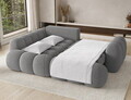 Coltar extensibil stanga 3 locuri ELTAP, Cozion, 267x165x105 cm, lemn/tesatura boucle, gri inchis