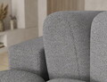 Coltar extensibil stanga 3 locuri ELTAP, Cozion, 267x165x105 cm, lemn/tesatura boucle, gri inchis
