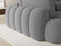Coltar extensibil stanga 3 locuri ELTAP, Cozion, 267x165x105 cm, lemn/tesatura boucle, gri inchis