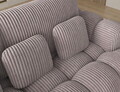 Coltar extensibil stanga 3 locuri ELTAP, Cozion, 267x165x105 cm, lemn/catifea din poliester, gri