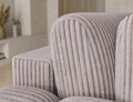 Coltar extensibil stanga 3 locuri ELTAP, Cozion, 267x165x105 cm, lemn/catifea din poliester, gri