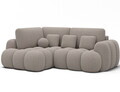 Coltar extensibil stanga 3 locuri ELTAP, Cozion, 267x165x105 cm, lemn/tesatura boucle, bej inchis