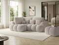 Coltar extensibil stanga 3 locuri ELTAP, Cozion, 267x165x105 cm, lemn/tesatura boucle, bej inchis