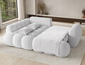 Coltar extensibil stanga 3 locuri ELTAP, Cozion, 267x165x105 cm, lemn/tesatura boucle, alb