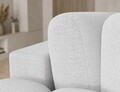 Coltar extensibil stanga 3 locuri ELTAP, Cozion, 267x165x105 cm, lemn/tesatura boucle, alb