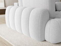 Coltar extensibil stanga 3 locuri ELTAP, Cozion, 267x165x105 cm, lemn/tesatura boucle, alb