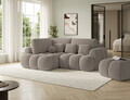 Coltar extensibil stanga 3 locuri ELTAP, Cozion, 267x165x105 cm, lemn/tesatura boucle, maro