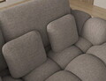 Coltar extensibil stanga 3 locuri ELTAP, Cozion, 267x165x105 cm, lemn/tesatura boucle, maro