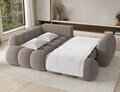 Coltar extensibil stanga 3 locuri ELTAP, Cozion, 267x165x105 cm, lemn/tesatura boucle, maro