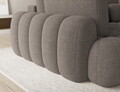 Coltar extensibil stanga 3 locuri ELTAP, Cozion, 267x165x105 cm, lemn/tesatura boucle, maro