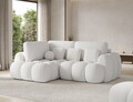 Coltar extensibil stanga 3 locuri ELTAP, Cozion, 267x165x105 cm, lemn/catifea din poliester, alb
