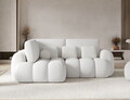 Coltar extensibil stanga 3 locuri ELTAP, Cozion, 267x165x105 cm, lemn/catifea din poliester, alb