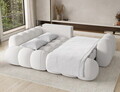 Coltar extensibil stanga 3 locuri ELTAP, Cozion, 267x165x105 cm, lemn/catifea din poliester, alb