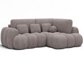 Coltar extensibil dreapta 3 locuri ELTAP, Cozion, 267x165x105 cm, lemn/catifea din poliester, gri