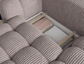Coltar extensibil dreapta 3 locuri ELTAP, Cozion, 267x165x105 cm, lemn/catifea din poliester, gri