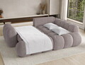 Coltar extensibil dreapta 3 locuri ELTAP, Cozion, 267x165x105 cm, lemn/catifea din poliester, gri