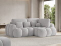 Coltar extensibil dreapta 3 locuri ELTAP, Cozion, 267x165x105 cm, lemn/tesatura chenille, gri deschis