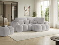 Coltar extensibil dreapta 3 locuri ELTAP, Cozion, 267x165x105 cm, lemn/tesatura chenille, gri deschis