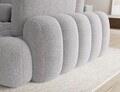 Coltar extensibil dreapta 3 locuri ELTAP, Cozion, 267x165x105 cm, lemn/tesatura chenille, gri deschis
