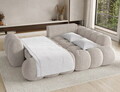 Coltar extensibil dreapta 3 locuri ELTAP, Cozion, 267x165x105 cm, lemn/catifea din poliester, alb murdar