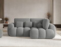 Coltar extensibil dreapta 3 locuri ELTAP, Cozion, 267x165x105 cm, lemn/tesatura boucle, gri inchis