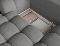 Coltar extensibil dreapta 3 locuri ELTAP, Cozion, 267x165x105 cm, lemn/tesatura boucle, gri inchis